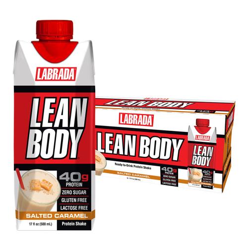 Labrada Lean Body Ready-to-Drink Protein Shake (12 x 500 ml, Caramello Salato)