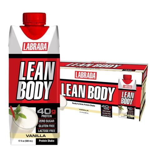 Labrada Lean Body Ready-to-Drink Protein Shake (12 x 500 ml, Vaniglia)