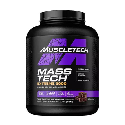 MuscleTech Mass-Tech Extreme 2000 (3.17 kg, Brownie al Triplo Cioccolato)