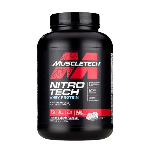 MuscleTech Nitro-Tech Whey Protein (1.8 kg, Biscotto al Cioccolato e Crema )