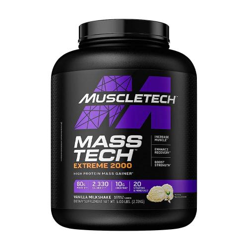 MuscleTech Mass-Tech Extreme 2000 (2.72 kg, Frullato di Latte alla Vaniglia)