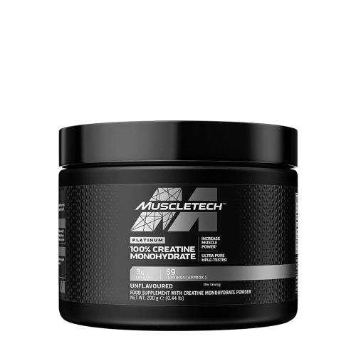 MuscleTech Platinum 100% Creatine Monohydrate (200 g, Non Aromatizzato)