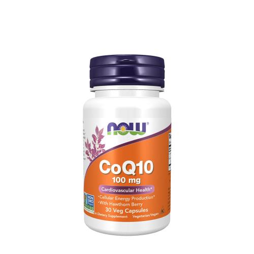 Now Foods CoQ10 100 mg with Hawthorn Berry Vegetarian (30 Capsule veg)