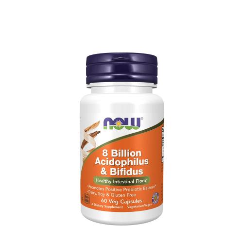 Now Foods 8 Billion Acidophilus  & Bifidus (60 Capsule veg)