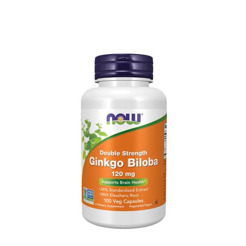 Now Foods Ginkgo Biloba, Double Strength 120 mg (100 Capsule veg)