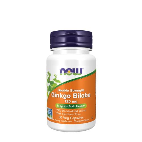 Now Foods Ginkgo Biloba, Double Strength 120 mg (50 Capsule veg)
