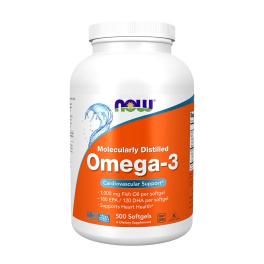   Now Foods Omega-3, Molecularly Distilled (500 Capsule morbida)