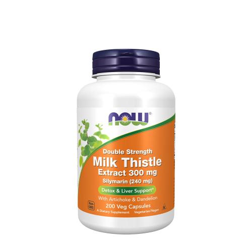 Now Foods Milk Thistle Extract, Double Strength 300 mg (200 Capsule veg)