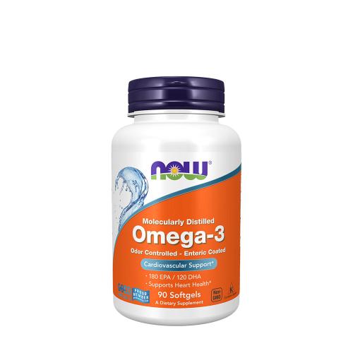 Now Foods Omega-3, Enteric Coated (90 Capsule morbida)