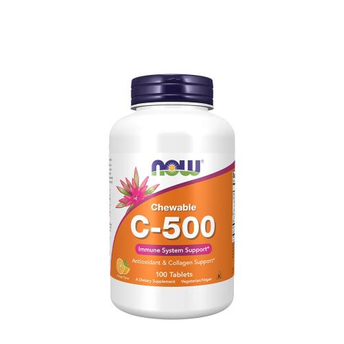 Now Foods Vitamin C-500 Chewable (100 Compressa da succhiare, Arancia)