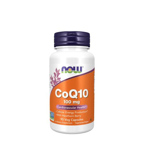 Now Foods CoQ10 100 mg with Hawthorn Berry Vegetarian (90 Capsule veg)