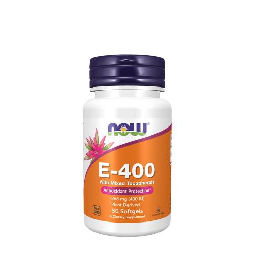 Now Foods Vitamin E-400 IU with Mixed Tocopherols (50 Capsule morbida)