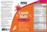 Now Foods Liquid Multi (473 ml, Arancia Tropicale)
