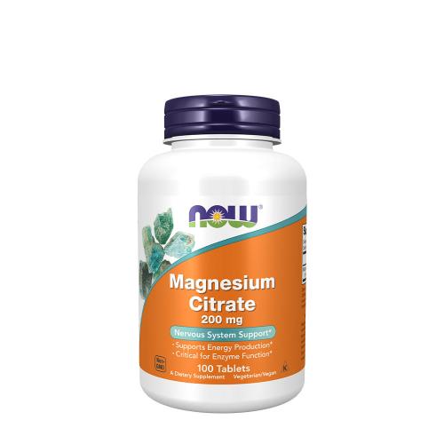 Now Foods Magnesium Citrate 200 mg (100 Compressa)