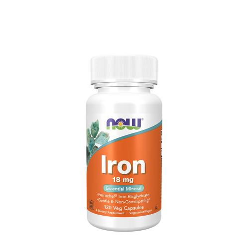 Now Foods Iron 18 mg Veg Capsules (120 Capsule veg)
