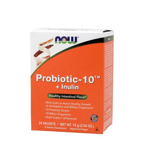Now Foods Probiotic-10™ + Inulin (24 Confezione)