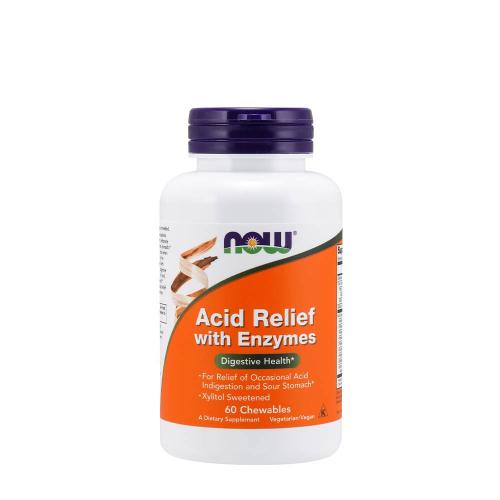 Now Foods Acid Relief with Enzymes Chewables (60 Compresse da masticare)