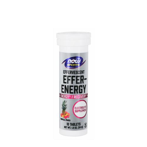 Now Foods Effer-Energy Effervescent Tablets (10 Compressa effervescente, Punch Tropicale)
