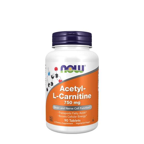 Now Foods Acetyl-L-Carnitine 750 mg (90 Compressa)