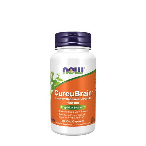 Now Foods CurcuBrain 400 mg (50 Capsule veg)