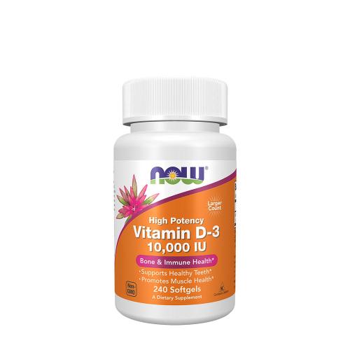 Now Foods Vitamin D-3 10,000 IU (240 Capsule morbida)