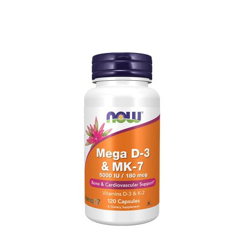 Now Foods Mega D-3 e MK-7 - Mega D-3 & MK-7 (120 Capsule veg)