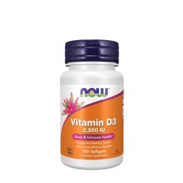 Now Foods Vitamin D3 2500 IU (180 Capsule morbida)