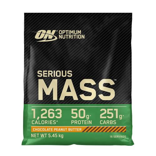 Optimum Nutrition Serious Mass (5,45 kg, Burro di Arachidi al Cioccolato)