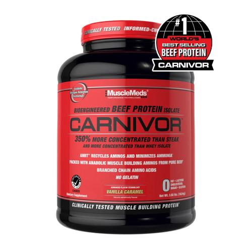 MuscleMeds Carnivor™ 100% Beef Protein (1624 g, Caramello alla Vaniglia)