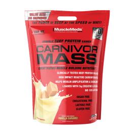   MuscleMeds Carnivor™ Mass 100% Beef Protein Mass Gainer (4800 g, Caramello alla Vaniglia)