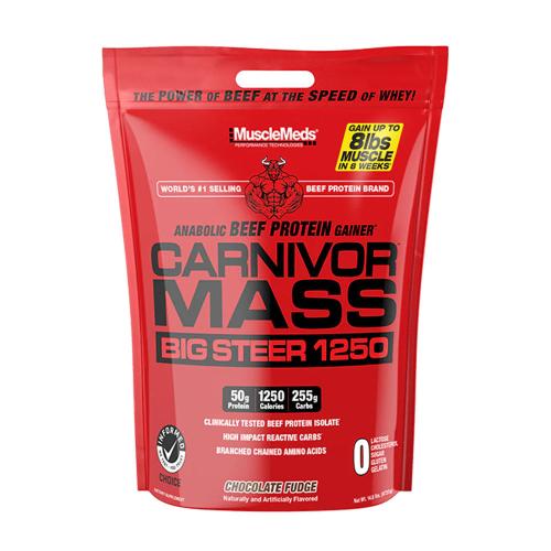 MuscleMeds Carnivor™ Mass Big Steer 100% Beef Protein Mass Gainer (6720 g, Fudge al Cioccolato)