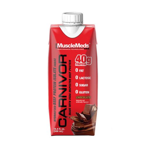 MuscleMeds Ready-to-Drink Beef Protein Isolate Shake (500 ml, Cioccolato)