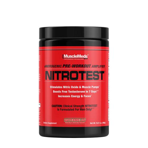 MuscleMeds Nitrotest - 2 in 1 Pre-Workout + Test Booster (468 g, Anguria)