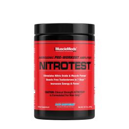   MuscleMeds Nitrotest - 2 in 1 Pre-Workout + Test Booster (474 g, Lampone Blu)