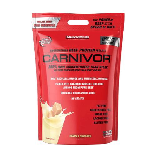 MuscleMeds Carnivor™ 100% Beef Protein (3170 g, Caramello alla Vaniglia)