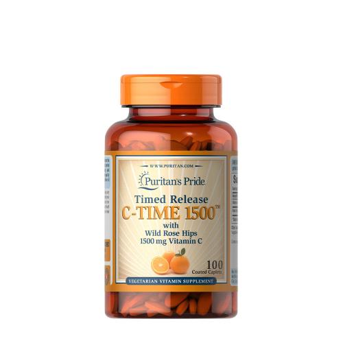 Puritan's Pride Vitamin C-1500 mg with Rose Hips Timed Release (100 Capsule)