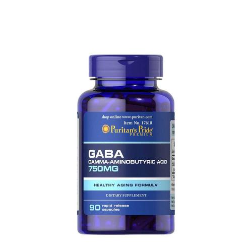 Puritan's Pride GABA (Gamma Aminobutyric Acid) 750 mg (90 Capsule)
