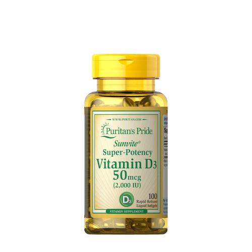 Puritan's Pride Vitamin D3 2000 IU (100 Capsule morbida)