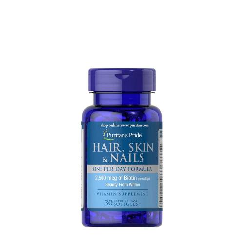 Puritan's Pride Hair, Skin & Nails One Per Day Formula (30 Capsule morbida)