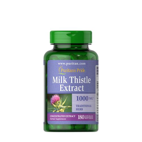 Puritan's Pride Milk Thistle 4:1 Extract 1000 mg (Silymarin) (180 Capsule morbida)