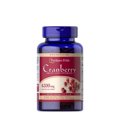 Puritan's Pride Cranberry Fruit Concentrate with C & E 4200 mg (250 Capsule morbida)