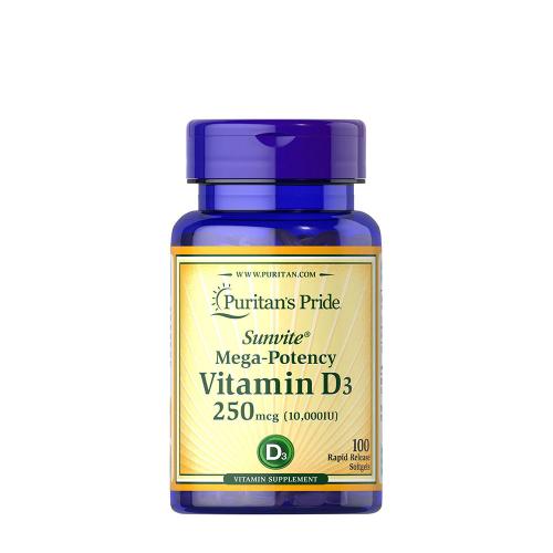 Puritan's Pride Vitamin D3 10,000 IU (100 Capsule morbida)