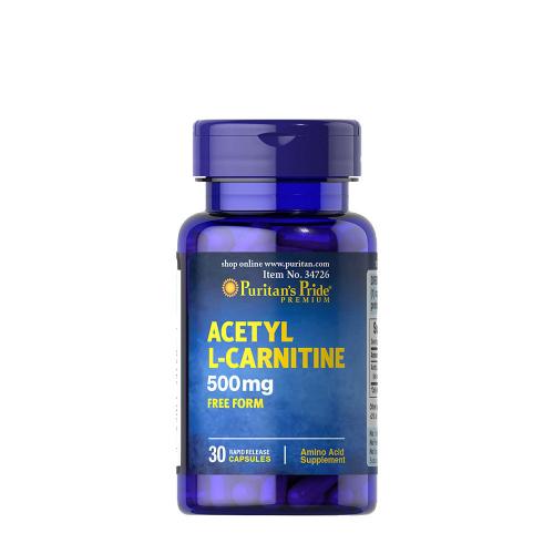 Puritan's Pride Acetyl L-Carnitine 500 mg (30 Capsule)
