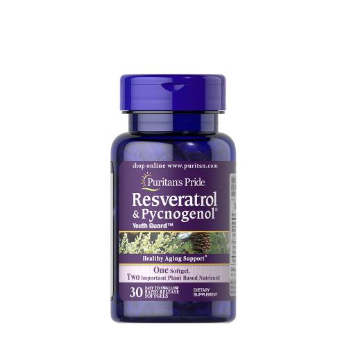 Puritan's Pride Resveratrol 100 mg & Pycnogenol® 30 mg (30 Capsule morbida)