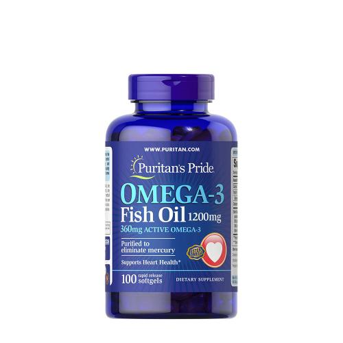 Puritan's Pride Omega-3 Fish Oil 1200MG (100 Capsule morbida)