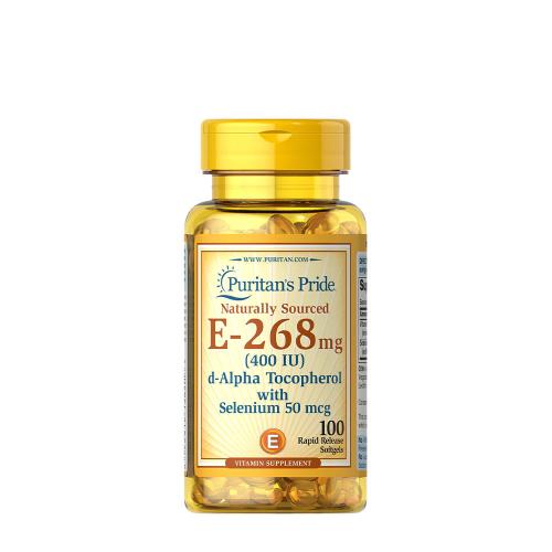 Puritan's Pride Vitamin E-with Selenium 400 IU Natural (100 Capsule morbida)