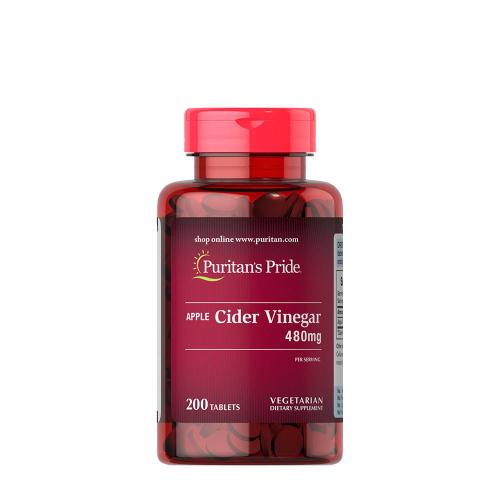 Puritan's Pride Apple Cider Vinegar 480 mg (200 Compressa)