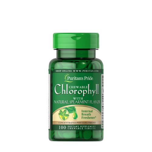 Puritan's Pride Chewable Chlorophyll with Natural Spearmint Flavor (100 Compresse da masticare)