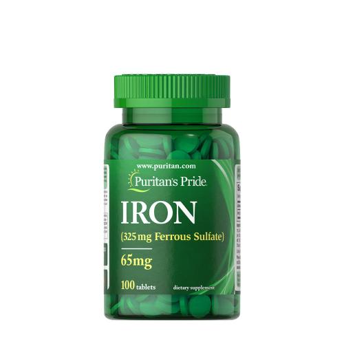Puritan's Pride Iron 65 mg (Ferrous Sulfate 325 mg) (100 Compressa)