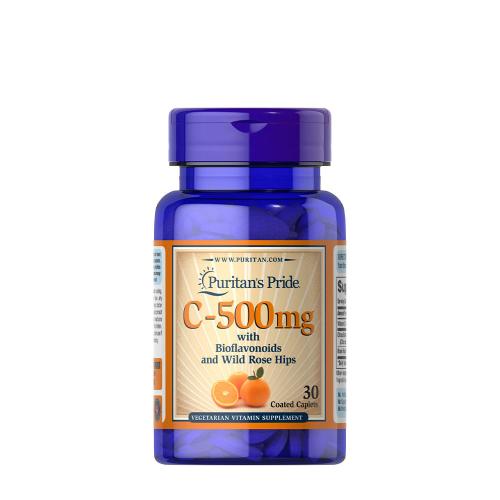 Puritan's Pride Vitamin C-500 mg with Bioflavonoids and Rose Hips Trial Size (30 Capsule)